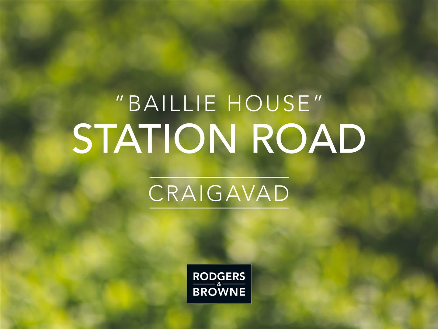 'Baillie House' , 23a Station Road, Craigavad